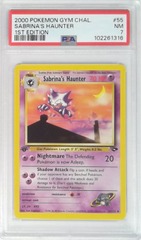 V1819: 2000: Sabrina's Haunter: 55/132: 1ST Edition: Gym Challenge: PSA: 7: NM: 102261316